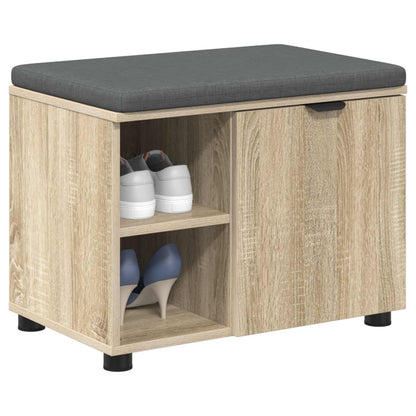 Hallbänk Sonoma Ek 60 x 38 x 46 cm och Tyg