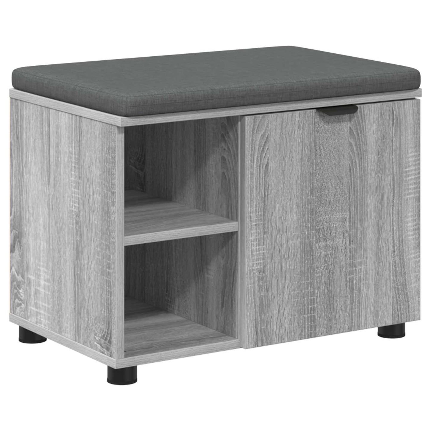Hallbänk Sonoma Grå 60 x 38 x 46 cm och Tyg