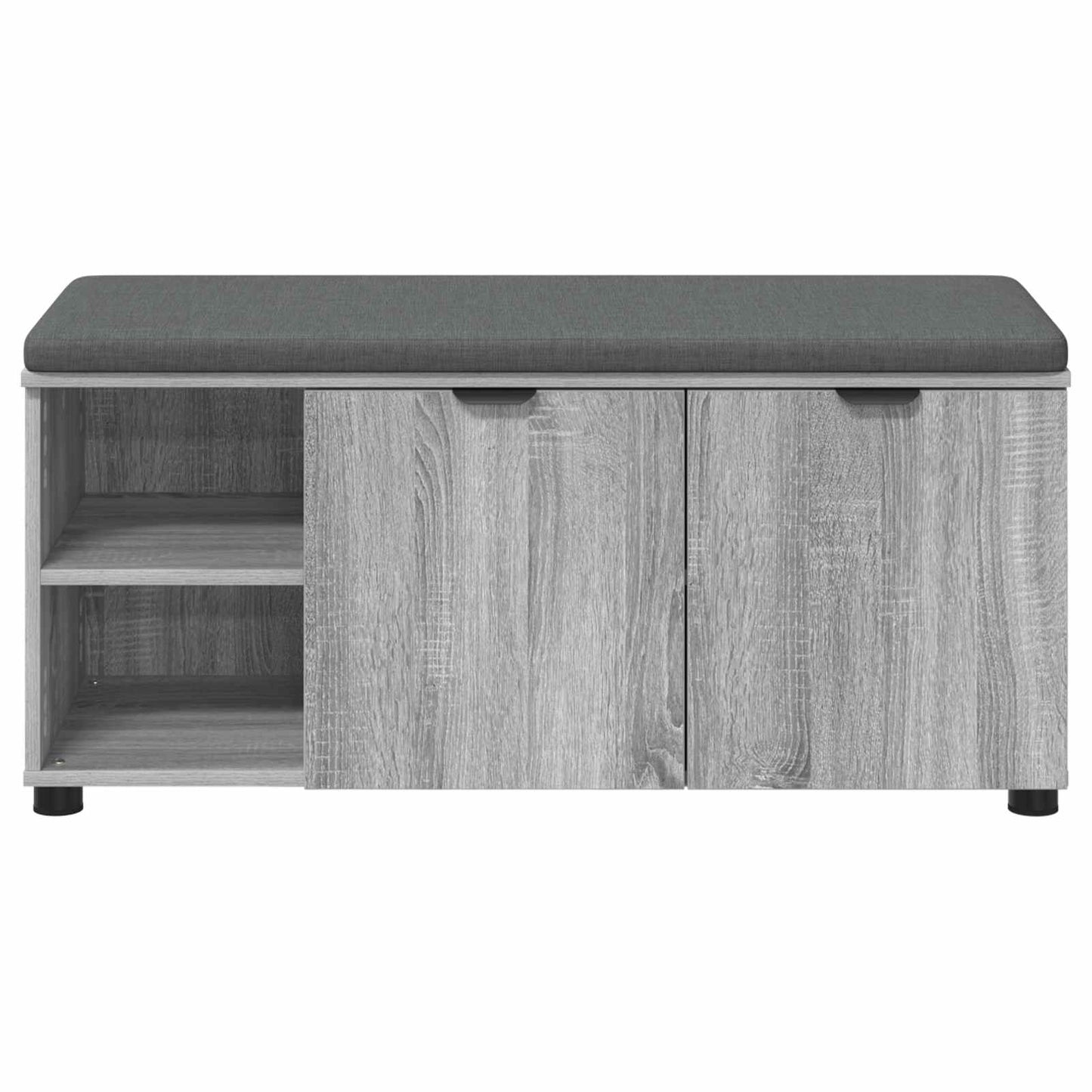 Hallbänk Grå Sonoma 100 x 38 x 46 cm Konstruerat Trä och Tyg