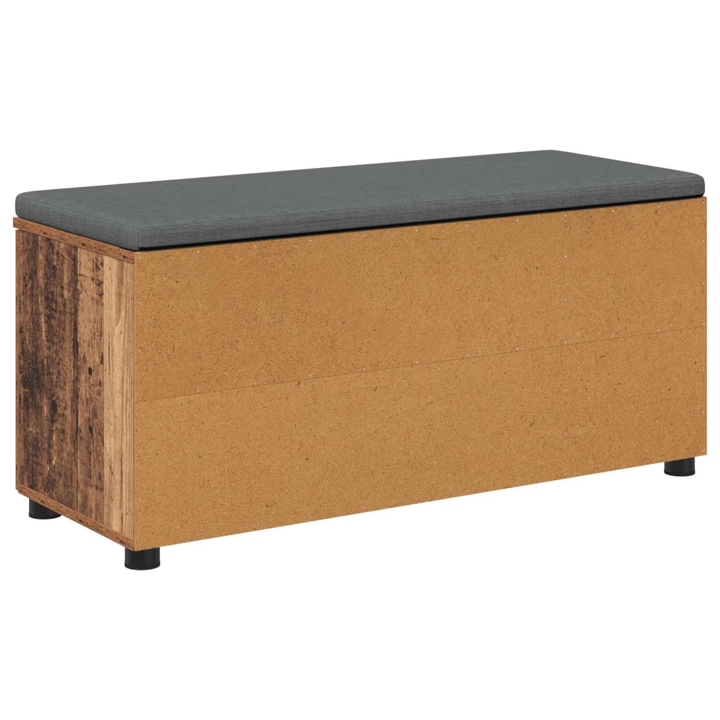 Hallbänk Gammalt trä 100 x 38 x 46 cm Konstruerat Trä och Tyg