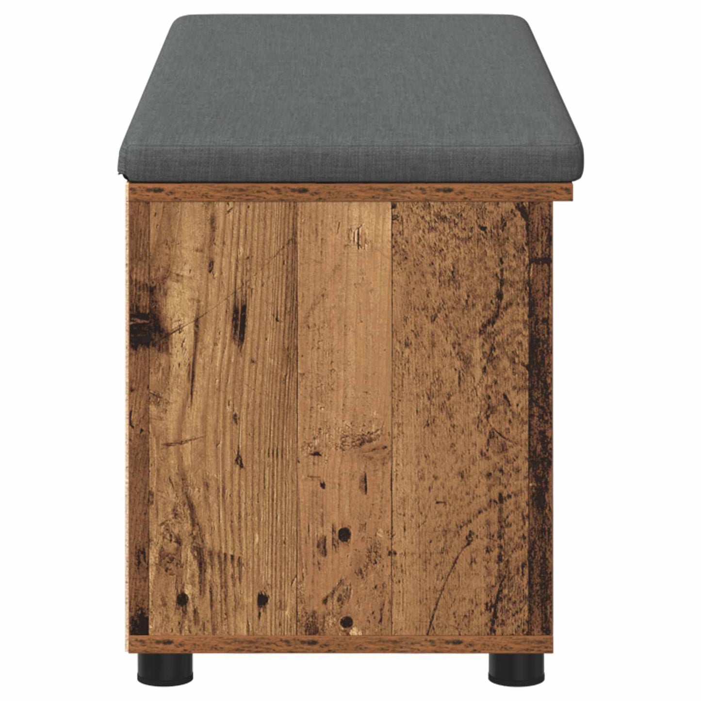 Hallbänk Gammalt trä 100 x 38 x 46 cm Konstruerat Trä och Tyg