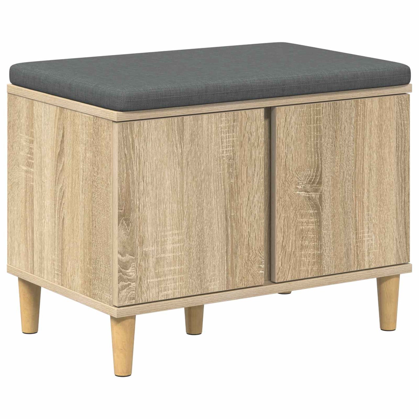 Hallbänk Sonoma Ek 60 x 38 x 46 cm och Tyg