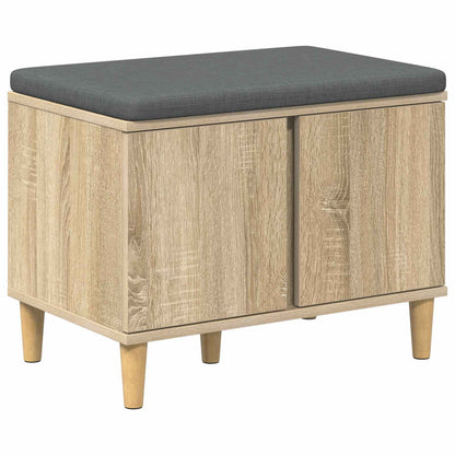 Hallbänk Sonoma Ek 60 x 38 x 46 cm och Tyg