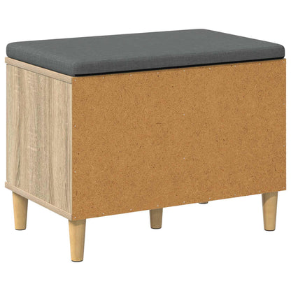 Hallbänk Sonoma Ek 60 x 38 x 46 cm och Tyg