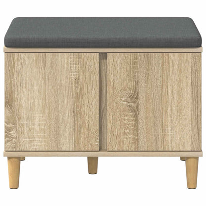 Hallbänk Sonoma Ek 60 x 38 x 46 cm och Tyg