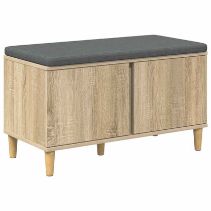 Hallbänk Sonoma Ek 80 x 38 x 46 cm och Tyg