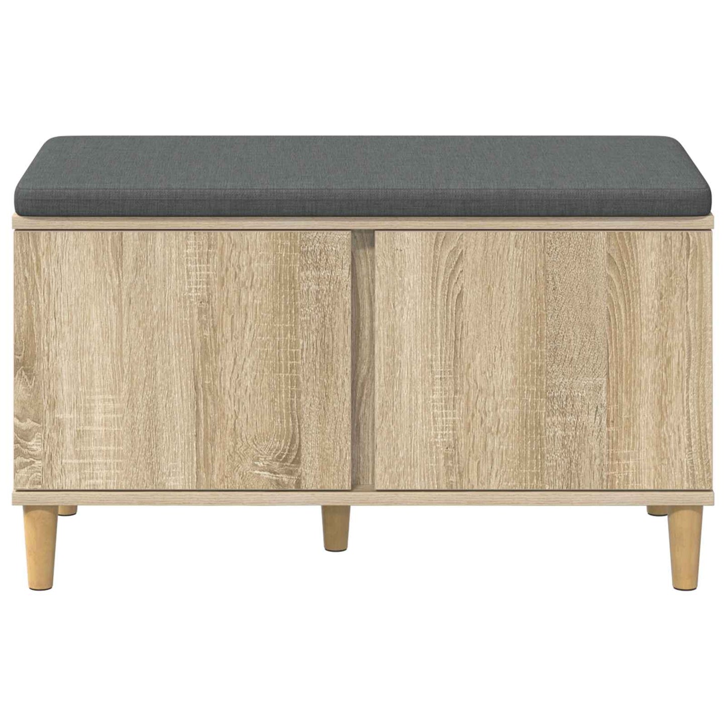 Hallbänk Sonoma Ek 80 x 38 x 46 cm och Tyg