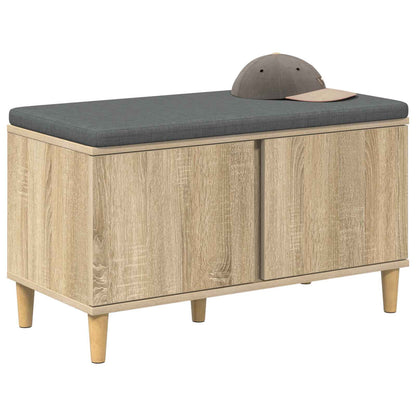 Hallbänk Sonoma Ek 80 x 38 x 46 cm och Tyg