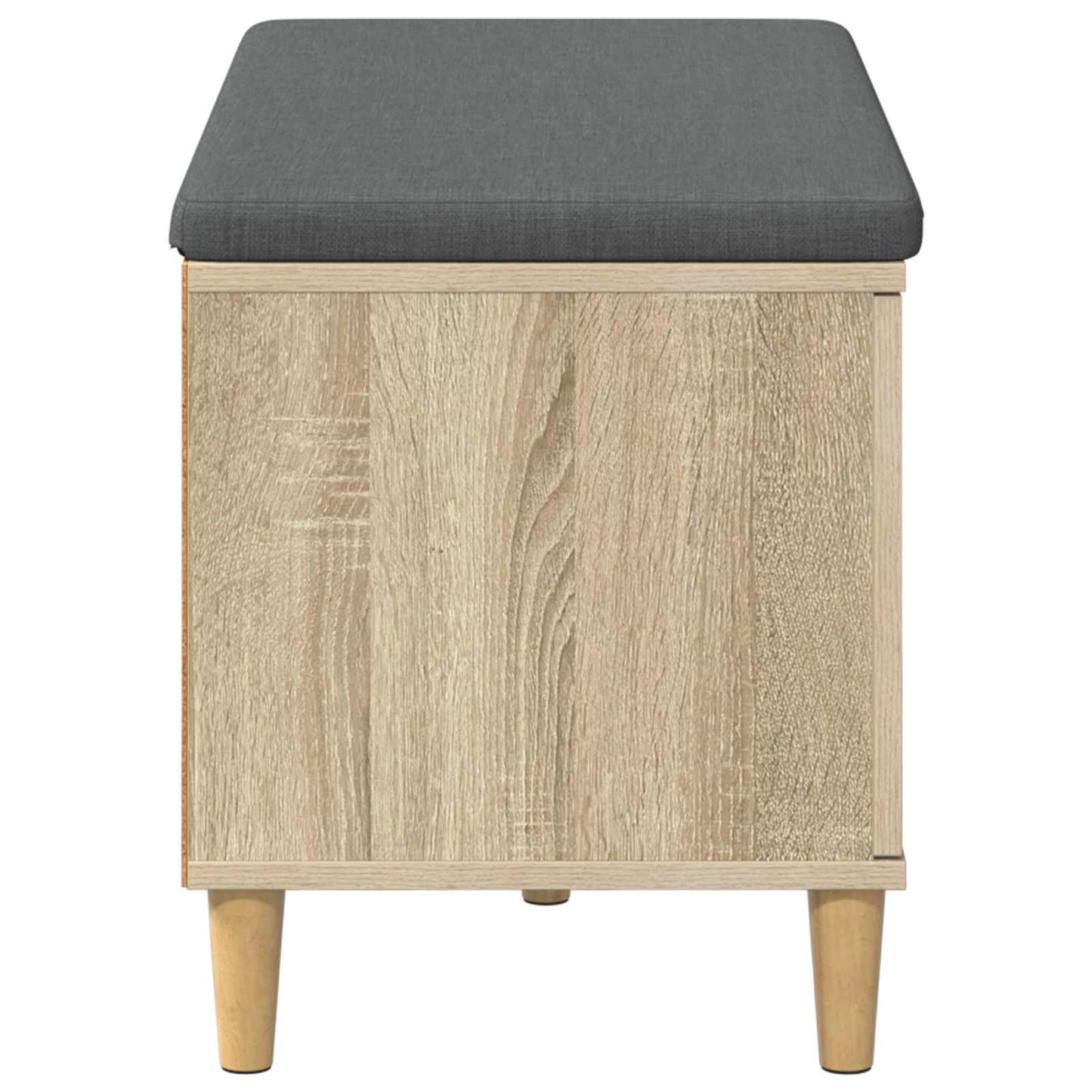 Hallbänk Sonoma Ek 80 x 38 x 46 cm och Tyg
