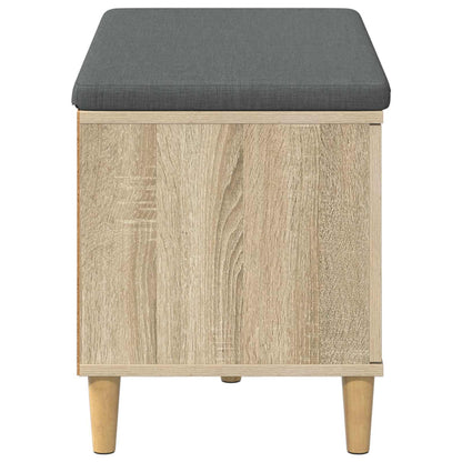 Hallbänk Sonoma Ek 80 x 38 x 46 cm och Tyg