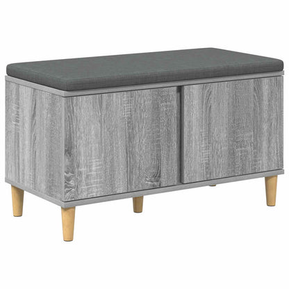 Hallbänk Sonoma Grå 80 x 38 x 46 cm och Tyg