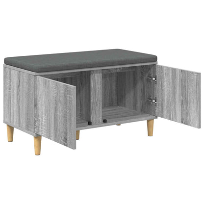 Hallbänk Sonoma Grå 80 x 38 x 46 cm och Tyg
