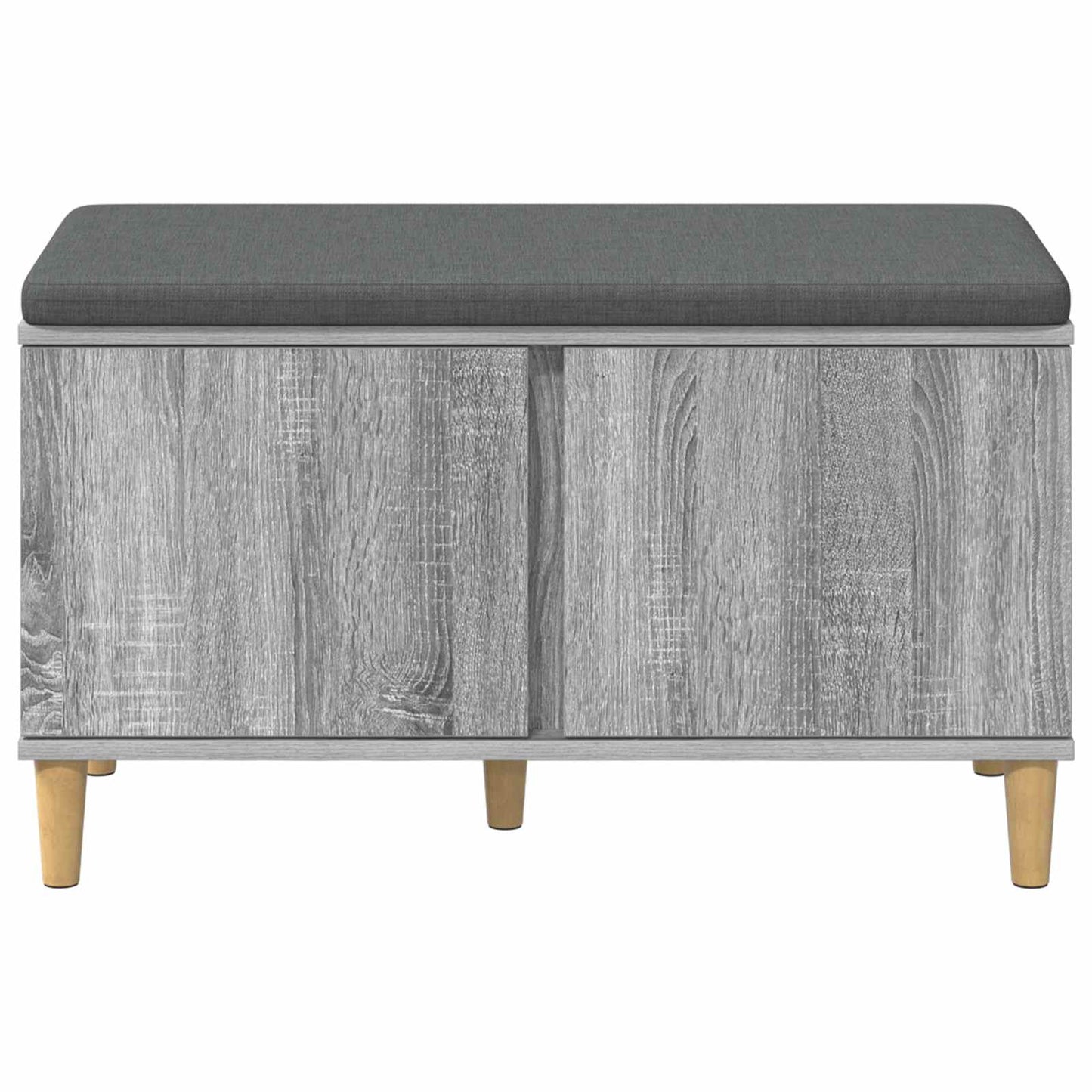 Hallbänk Sonoma Grå 80 x 38 x 46 cm och Tyg