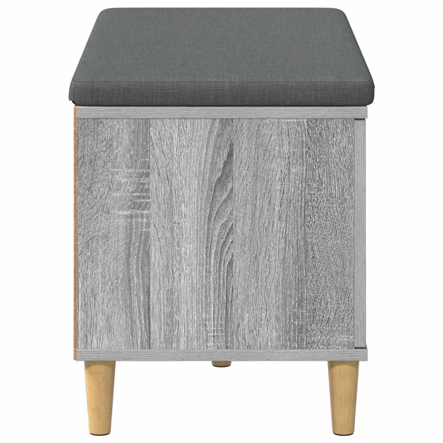 Hallbänk Sonoma Grå 80 x 38 x 46 cm och Tyg