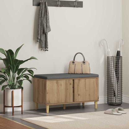 Hallbänk Artisan Ek 80 x 38 x 46 cm och Tyg