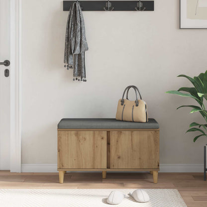 Hallbänk Artisan Ek 80 x 38 x 46 cm och Tyg