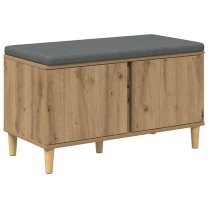 Hallbänk Artisan Ek 80 x 38 x 46 cm och Tyg