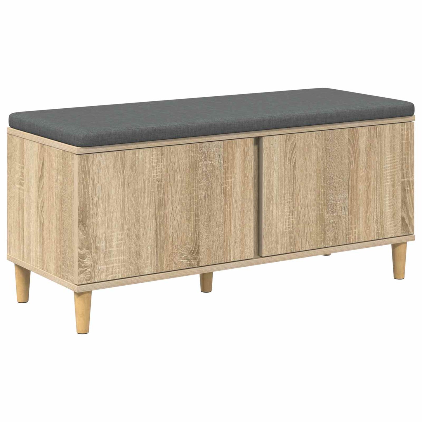 Hallbänk Sonoma-ek 100 x 38 x 46 cm Konstruerat Trä och Tyg