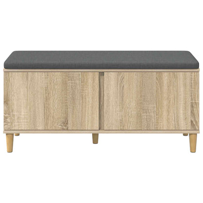 Hallbänk Sonoma-ek 100 x 38 x 46 cm Konstruerat Trä och Tyg