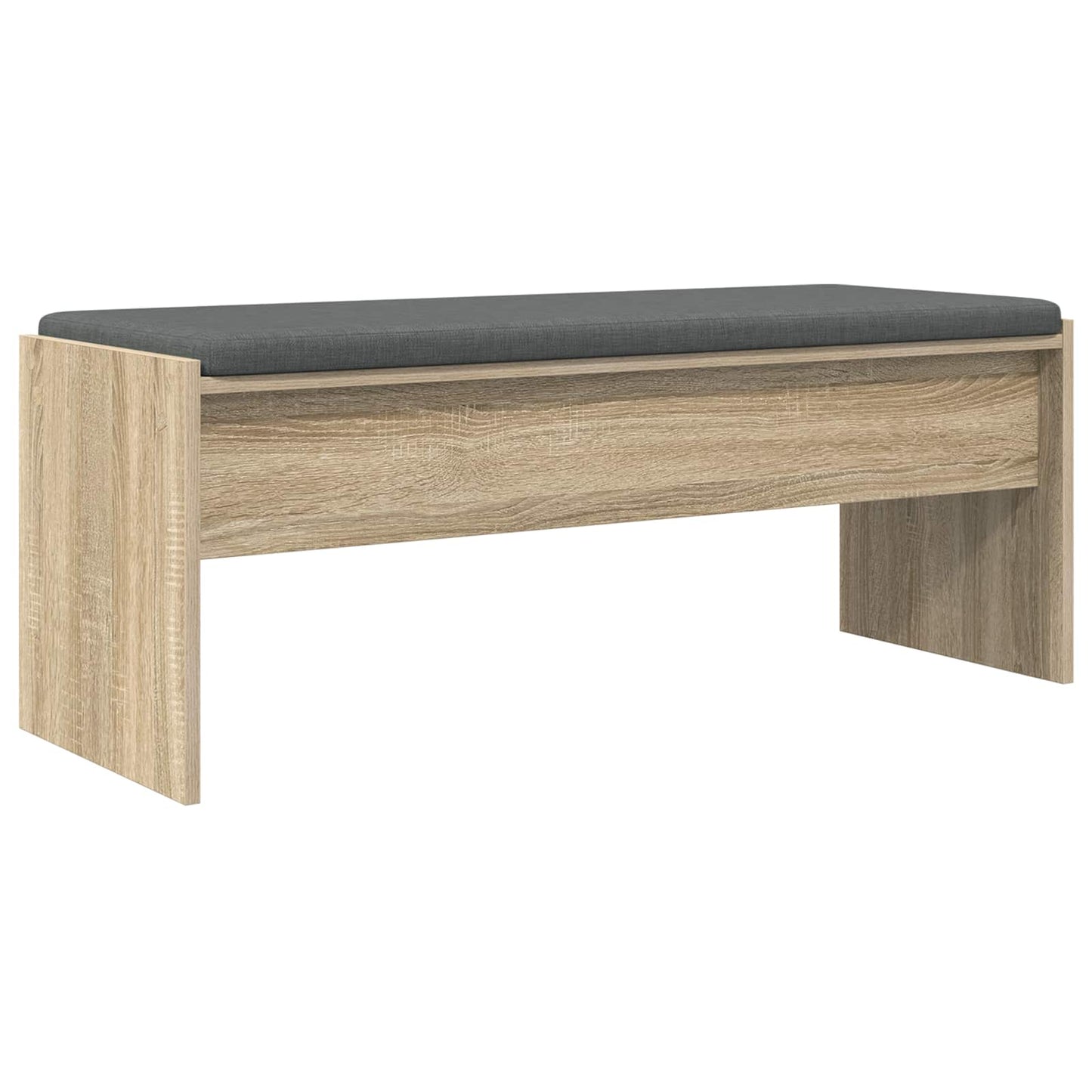 Hallbänk med kudde Sonoma-ek 103 x 38 x 40 cm