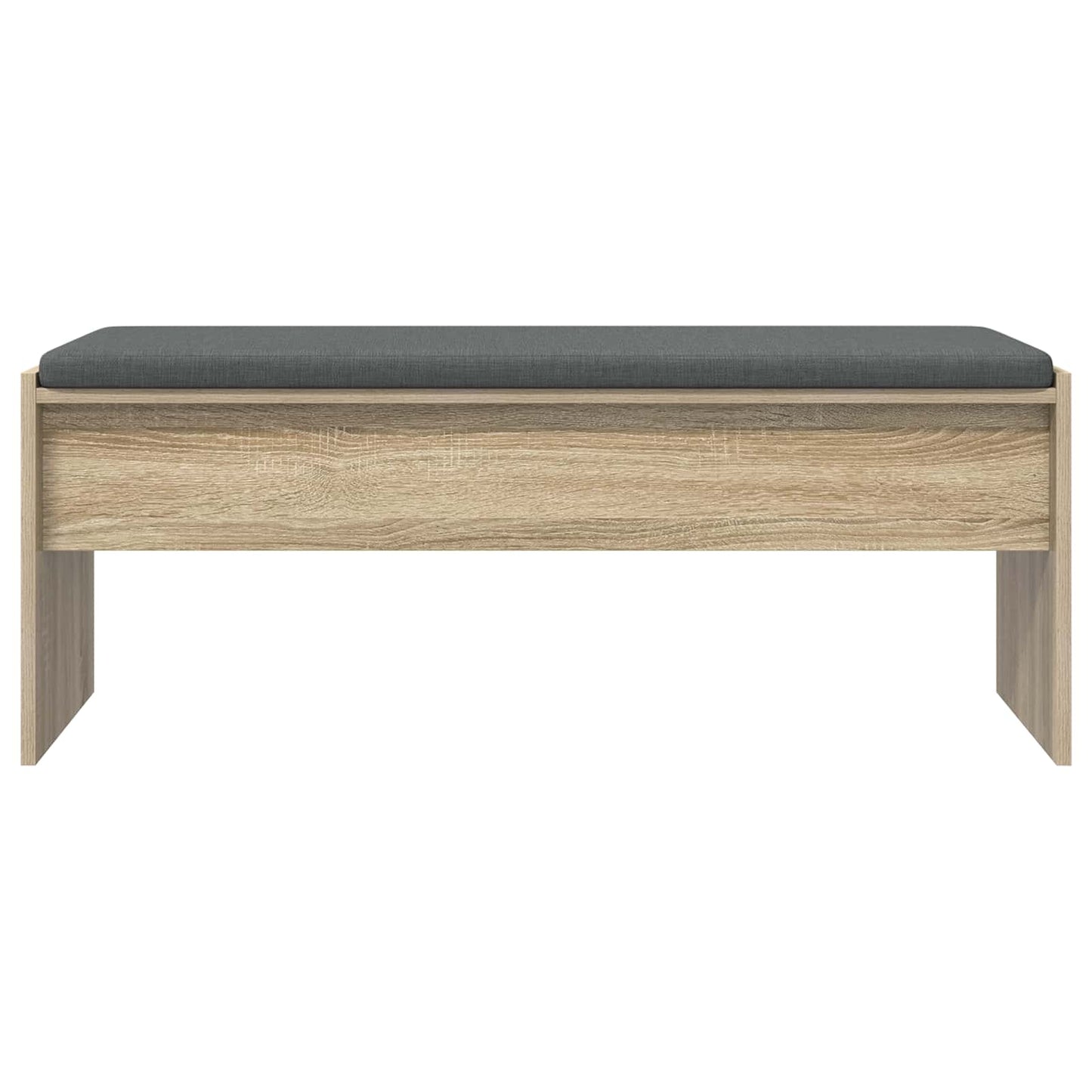 Hallbänk med kudde Sonoma-ek 103 x 38 x 40 cm
