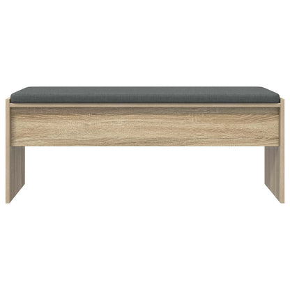 Hallbänk med kudde Sonoma-ek 103 x 38 x 40 cm