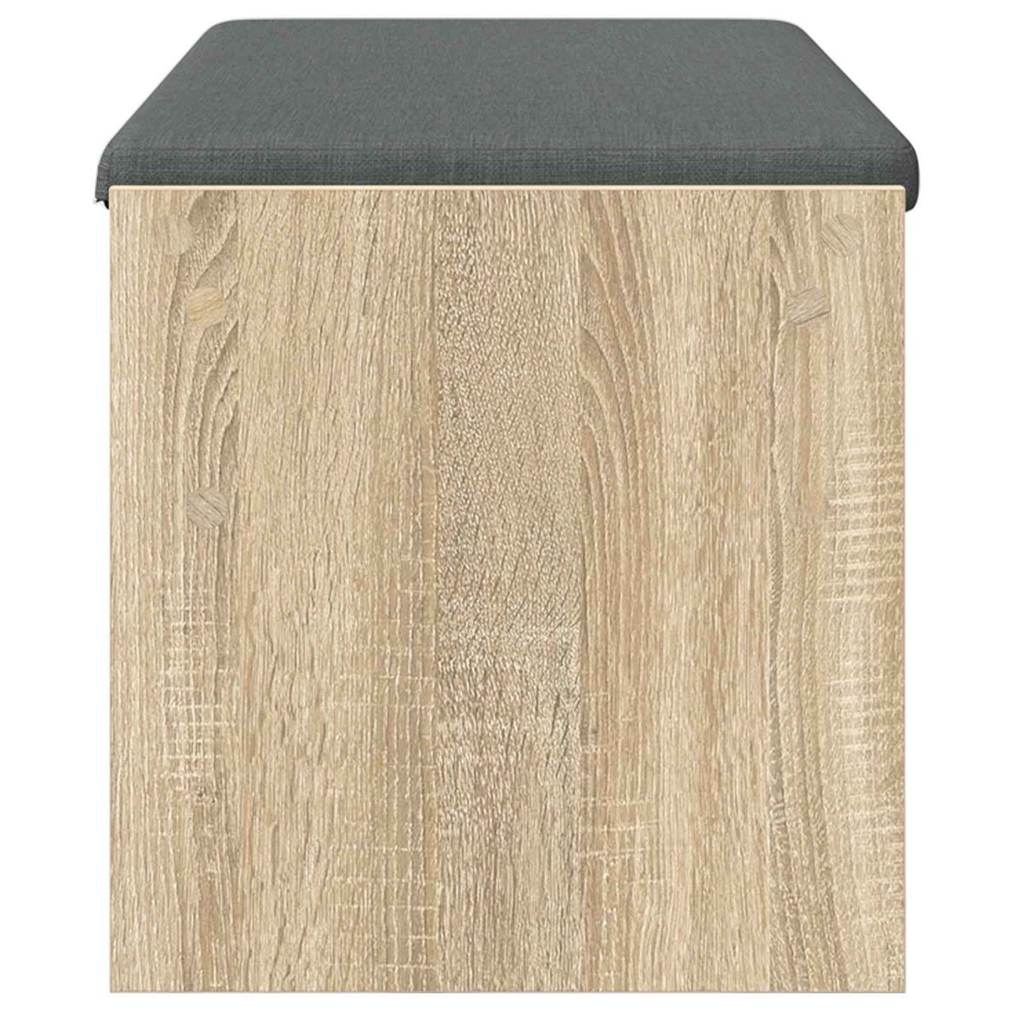 Hallbänk med kudde Sonoma-ek 103 x 38 x 40 cm