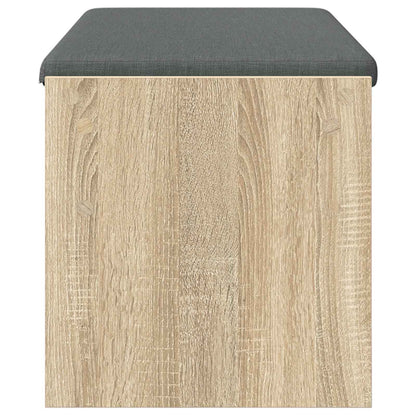 Hallbänk med kudde Sonoma-ek 103 x 38 x 40 cm