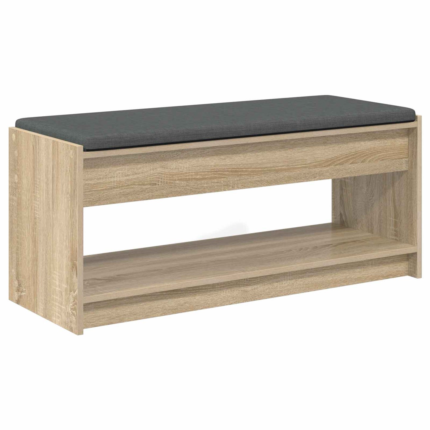 Hallbänk Sonoma Ek 103 x 38 x 45 cm och Tyg