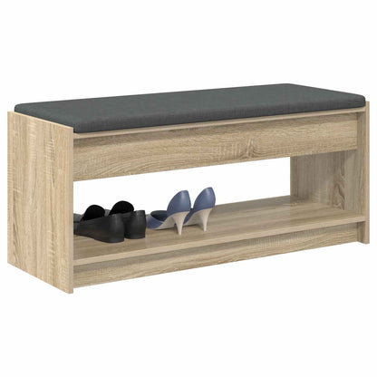 Hallbänk Sonoma Ek 103 x 38 x 45 cm och Tyg