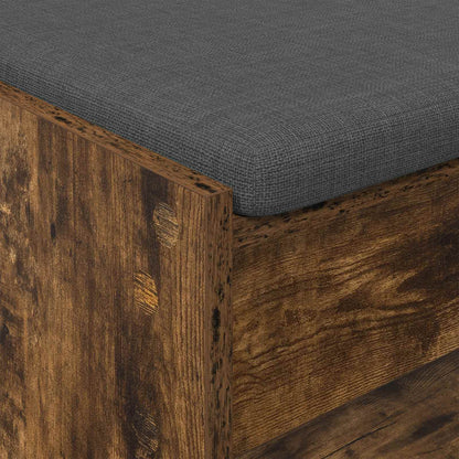 Hallbänk Rökt Ek 103 x 38 x 45 cm och Tyg