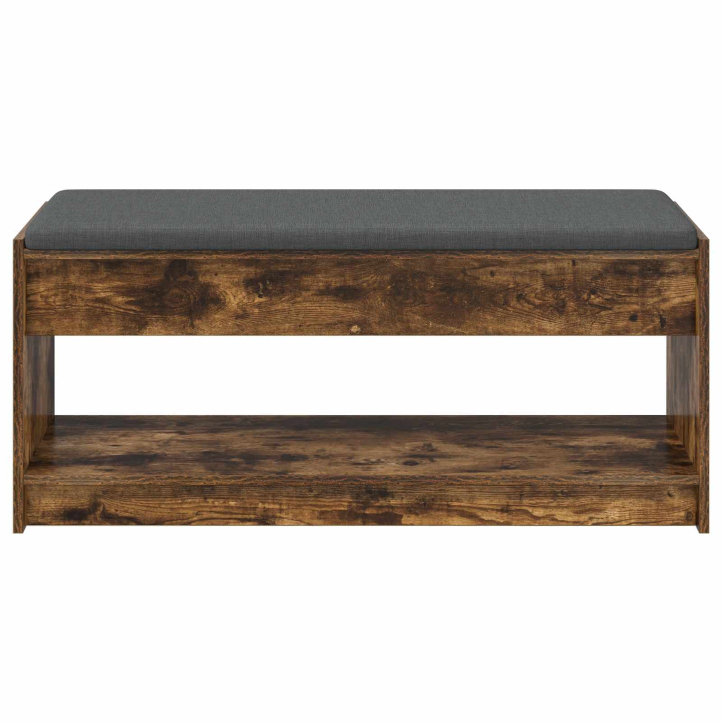 Hallbänk Rökt Ek 103 x 38 x 45 cm och Tyg