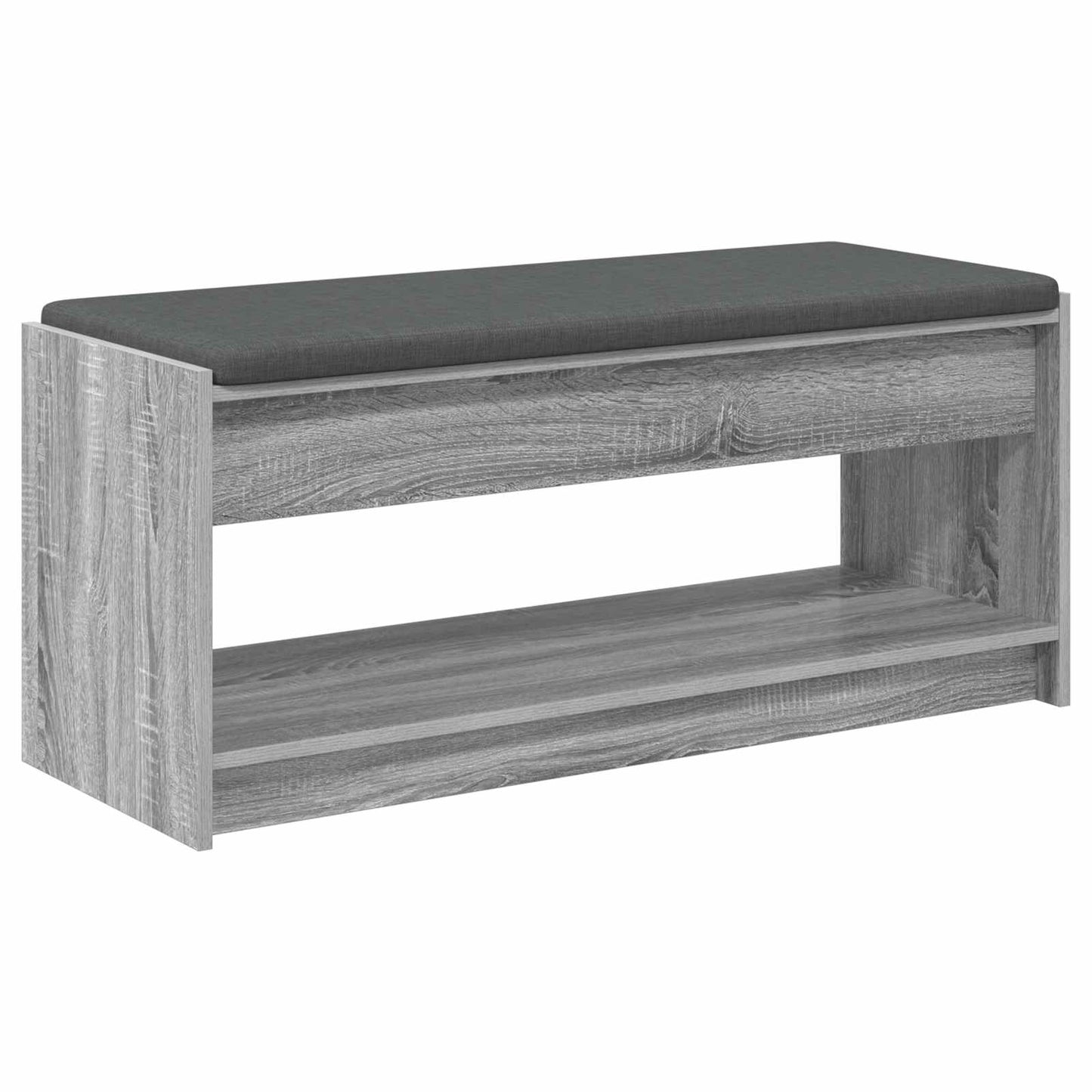 Hallbänk Sonoma Grå 103 x 38 x 45 cm och Tyg