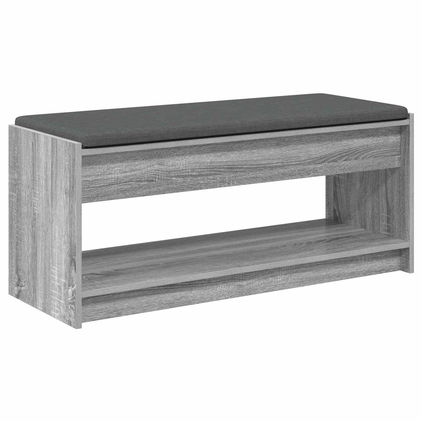 Hallbänk Sonoma Grå 103 x 38 x 45 cm och Tyg