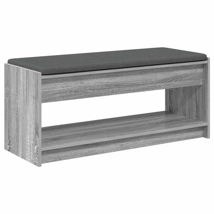 Hallbänk Sonoma Grå 103 x 38 x 45 cm och Tyg