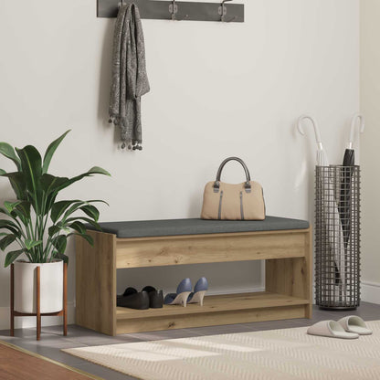 Hallbänk Artisan Ek 103 x 38 x 45 cm och Tyg