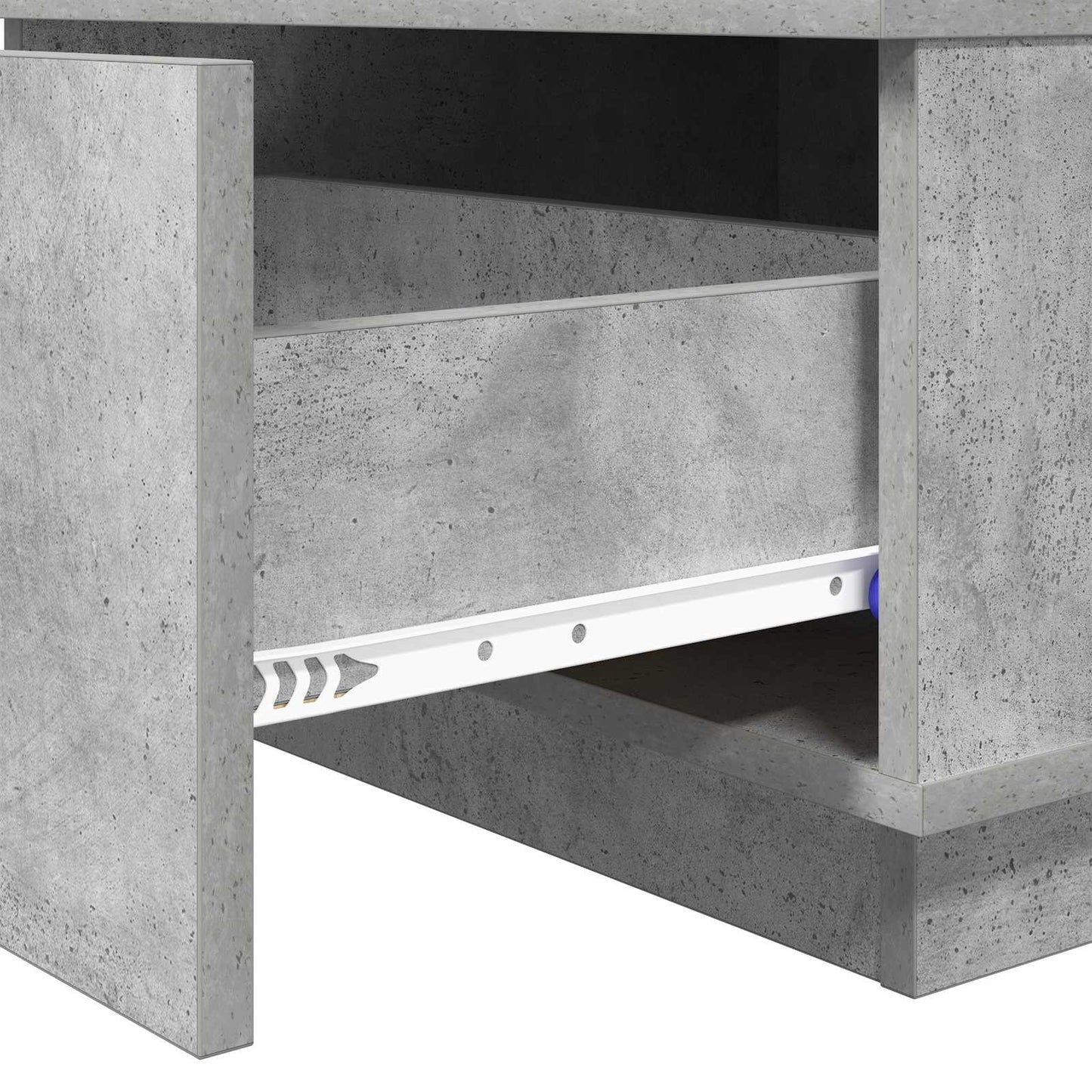 Soffbord Betonggrå med låda 95 x 55 x 31 cm