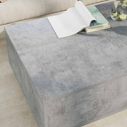 Soffbord Betonggrå med låda 95 x 55 x 31 cm