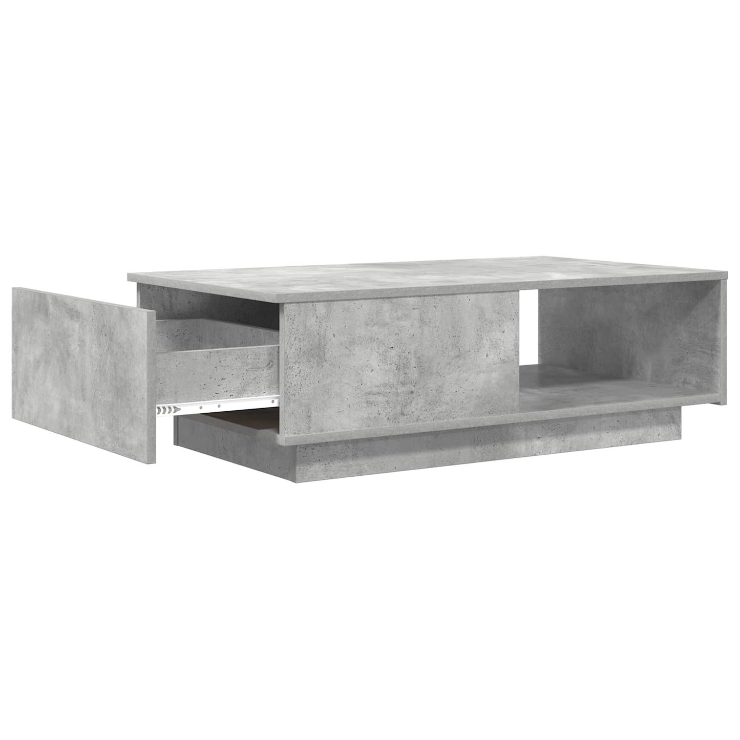 Soffbord Betonggrå med låda 95 x 55 x 31 cm