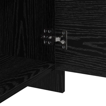Sängbord Nattduksbord Svart Ek 45 x 34 x 44,5 cm