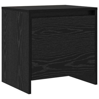 Sängbord Nattduksbord Svart Ek 45 x 34 x 44,5 cm