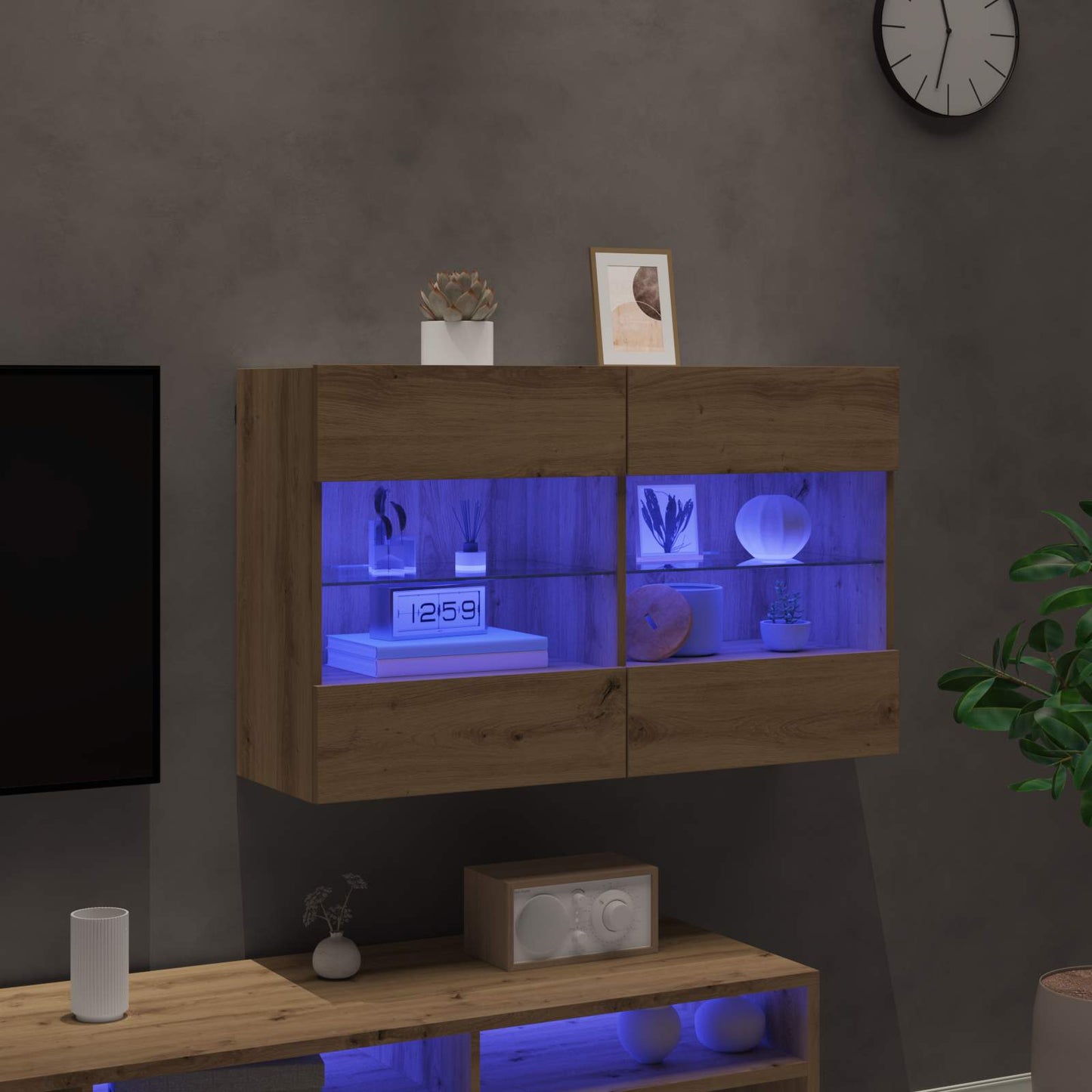 TV-Möbel Artisan Ek TV Vägghylla 98,5 x 30 x 60,5 cm