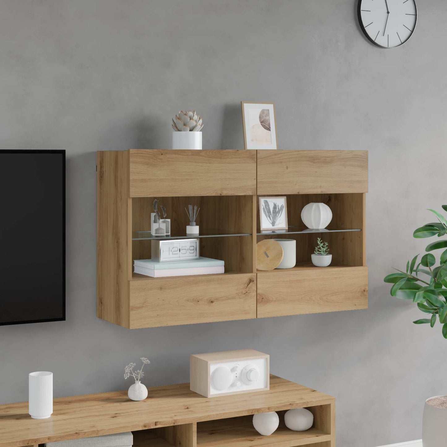 TV-Möbel Artisan Ek TV Vägghylla 98,5 x 30 x 60,5 cm