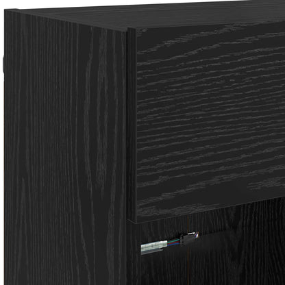 TV-Möbel Svart Ek TV Vägghylla 98,5 x 30 x 60,5 cm