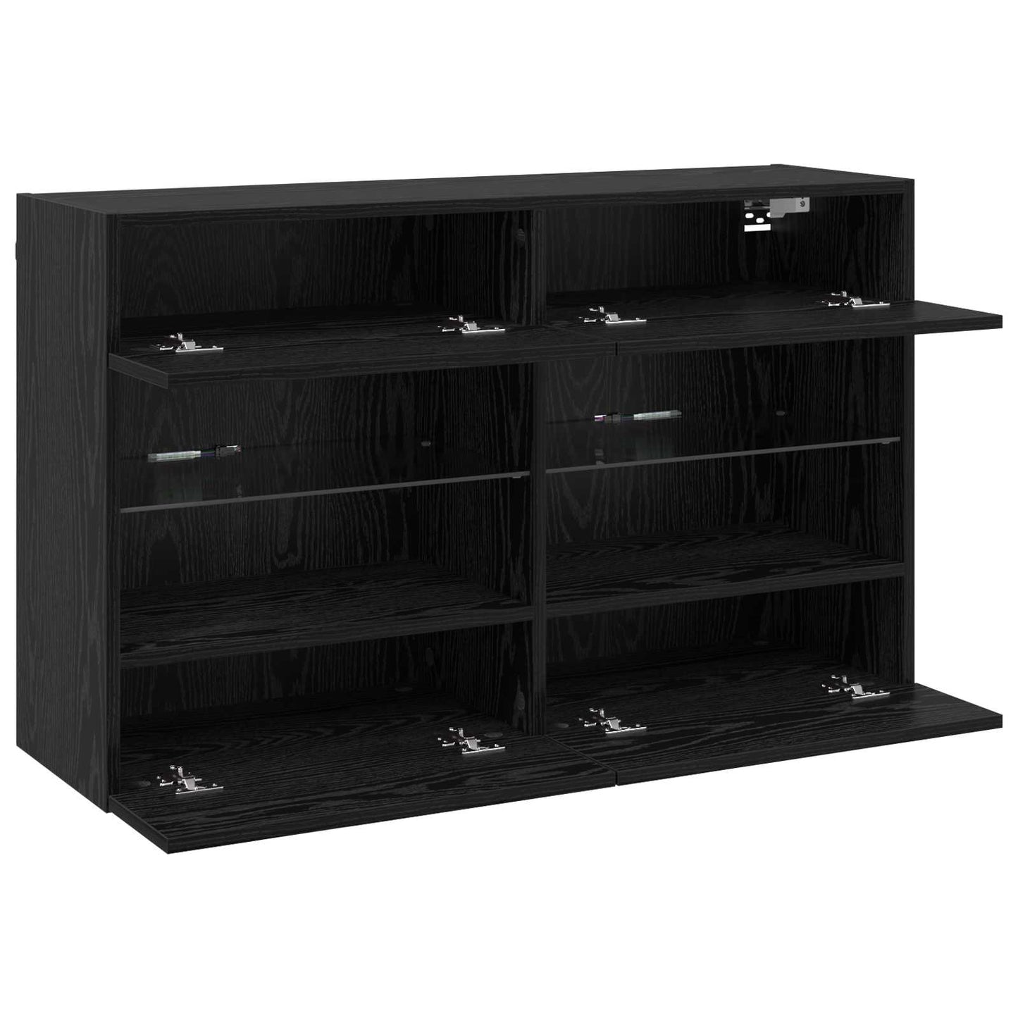 TV-Möbel Svart Ek TV Vägghylla 98,5 x 30 x 60,5 cm