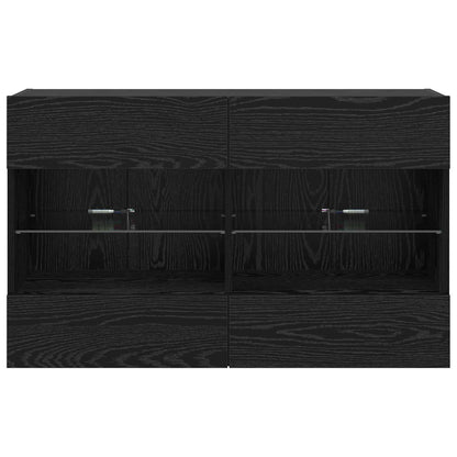 TV-Möbel Svart Ek TV Vägghylla 98,5 x 30 x 60,5 cm