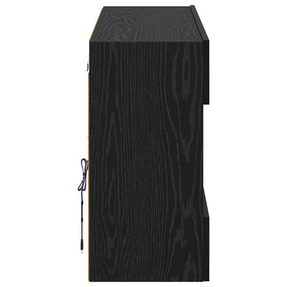 TV-Möbel Svart Ek TV Vägghylla 98,5 x 30 x 60,5 cm