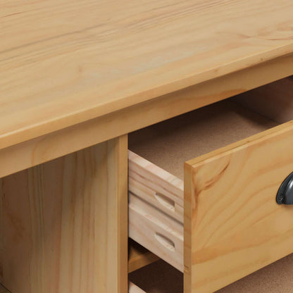Sideboard HILL Honung brun 154 x 40 x 80 cm Massivt furu