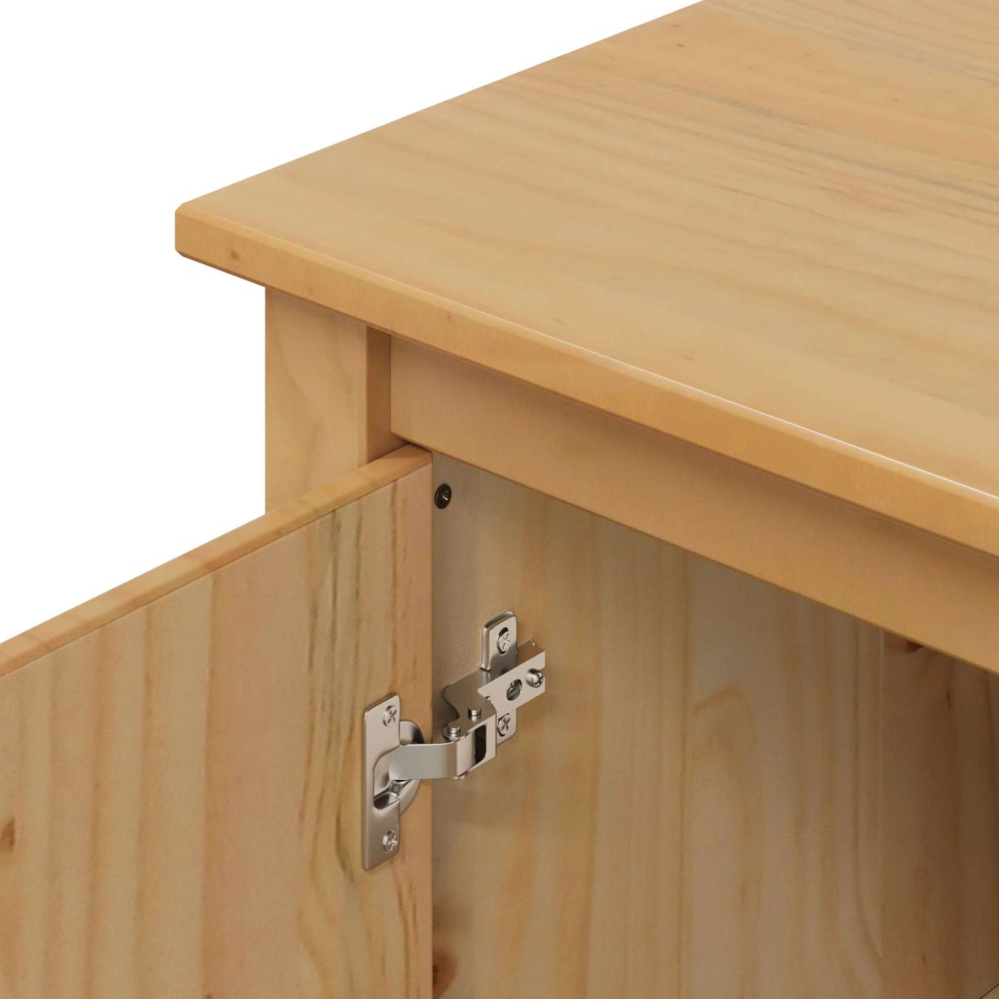 Sideboard HILL Honung brun 154 x 40 x 80 cm Massivt furu