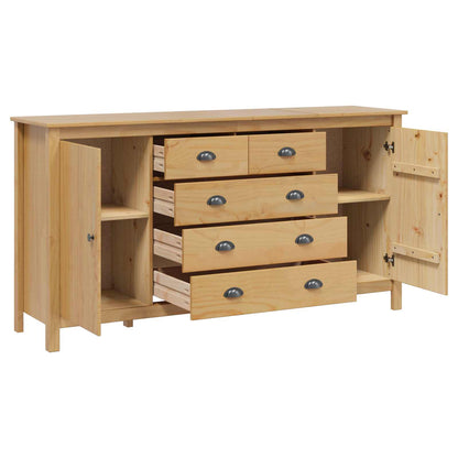 Sideboard HILL Honung brun 154 x 40 x 80 cm Massivt furu